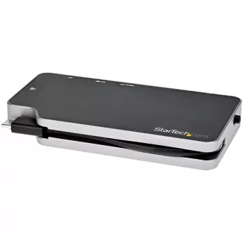 StarTech.com USB-C kelių prievadų adapteris - USB-C į 4K HDMI arba VGA vaizdą su 100W Power Delivery perdavimu, 2 prievadų 10Gbps USB šakotuvas, MicroSD, GbE - USB 3.1 Gen 2 Type-C mini/kelioninis dokas