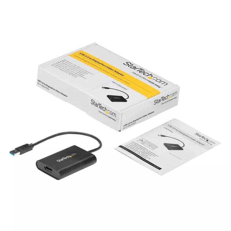 StarTech.com USB 3.0 į DisplayPort adapteris, USB DP monitoro keitiklis, 4K (palaiko tik Windows, nepalaiko macOS/ChromeOS/Linux) - TAA