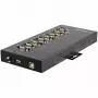 StarTech.com 8 prievadų serijinis USB centras – USB 2.0 į RS232/RS485/RS422 adapteris, IP30, metalinis, bėgio montavimui, 15kV ESD apsauga