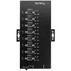 StarTech.com 8 prievadų serijinis USB centras – USB 2.0 į RS232/RS485/RS422 adapteris, IP30, metalinis, bėgio montavimui, 15kV ESD apsauga