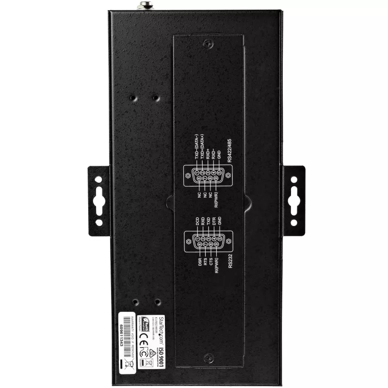 StarTech.com 8 prievadų serijinis USB centras – USB 2.0 į RS232/RS485/RS422 adapteris, IP30, metalinis, bėgio montavimui, 15kV ESD apsauga