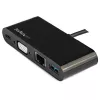 StarTech.com USB-C kelių prievadų adapteris - Mini USB-C dokas su VGA 1080p vaizdu, 60W galios perdavimu, USB 3.1 Gen 1 Type-A 5Gbps, Gigabit Ethernet - Doko stotelė