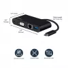 StarTech.com USB-C kelių prievadų adapteris - Mini USB-C dokas su VGA 1080p vaizdu, 60W galios perdavimu, USB 3.1 Gen 1 Type-A 5Gbps, Gigabit Ethernet - Doko stotelė