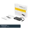 StarTech.com USB-C kelių prievadų adapteris - Mini USB-C dokas su VGA 1080p vaizdu, 60W galios perdavimu, USB 3.1 Gen 1 Type-A 5Gbps, Gigabit Ethernet - Doko stotelė