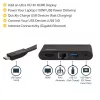 StarTech.com USB-C kelių prievadų adapteris – nešiojamas USB-C dokas su 4K HDMI, 100W PD 3.0 perdavimu, 1x USB-A, 1x USB-C, GbE, Thunderbolt 3 ir USB Type-C nešiojamojo kompiuterio kelioninis dokas, skirtas Mac ir Windows