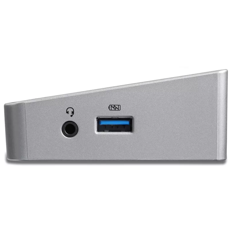 StarTech.com 4K USB-C dokų stotelė, trys UHD 4K monitoriai, Mac ir Windows, USB C į HDMI ir DisplayPort, 100 W galios tiekimas, 5x USB 5Gbps šakotuvas - TAA