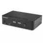 StarTech.com 2 prievadų DisplayPort KVM jungiklis - 4K 60Hz - vienas ekranas - dviejų prievadų UHD DP 1.2 USB KVM jungiklis su integruotu USB 3.0 šakotuvu ir garsu - Dell HP Apple Lenovo - TAA atitiktis
