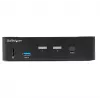 StarTech.com 2 prievadų DisplayPort KVM jungiklis - 4K 60Hz - vienas ekranas - dviejų prievadų UHD DP 1.2 USB KVM jungiklis su integruotu USB 3.0 šakotuvu ir garsu - Dell HP Apple Lenovo - TAA atitiktis