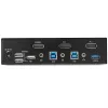 StarTech.com 2 prievadų DisplayPort KVM jungiklis - 4K 60Hz - vienas ekranas - dviejų prievadų UHD DP 1.2 USB KVM jungiklis su integruotu USB 3.0 šakotuvu ir garsu - Dell HP Apple Lenovo - TAA atitiktis