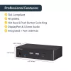 StarTech.com 2 prievadų DisplayPort KVM jungiklis - 4K 60Hz - vienas ekranas - dviejų prievadų UHD DP 1.2 USB KVM jungiklis su integruotu USB 3.0 šakotuvu ir garsu - Dell HP Apple Lenovo - TAA atitiktis