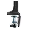 StarTech.com Monitorio laikiklis ant stalo – sunkiasvoris ergonomiškas VESA monitoriaus laikiklis – vienam 9 kg ekranui – pilnas judesys, aukščio reguliavimas, šarnyrinis – aliuminis – C spaustuvas/įvorė – juodas