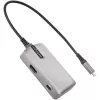 StarTech.com USB-C multiport adapteris - USB-C į 4K 60Hz HDMI 2.0, 100W Power Delivery perdavimas - 3 prievadų 10Gbps USB šakotuvas - Nešiojama USB Type-C mini dokų stotelė - 25 cm laidas