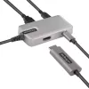 StarTech.com USB-C multiport adapteris - USB-C į 4K 60Hz HDMI 2.0, 100W Power Delivery perdavimas - 3 prievadų 10Gbps USB šakotuvas - Nešiojama USB Type-C mini dokų stotelė - 25 cm laidas