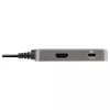 StarTech.com USB-C multiport adapteris - USB-C į 4K 60Hz HDMI 2.0, 100W Power Delivery perdavimas - 3 prievadų 10Gbps USB šakotuvas - Nešiojama USB Type-C mini dokų stotelė - 25 cm laidas