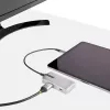 StarTech.com USB-C multiport adapteris - USB-C į 4K 60Hz HDMI 2.0, 100W Power Delivery perdavimas - 3 prievadų 10Gbps USB šakotuvas - Nešiojama USB Type-C mini dokų stotelė - 25 cm laidas
