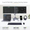 StarTech.com USB-C dokavimo stotelė, skirta MacBook Pro/Air M1/M2/M3/M4, suderinama su Thunderbolt, HDMI/DisplayPort, dviguba 4K 60Hz / viena 8K, USB Type-C, 96W galios tiekimas, USB 10Gbps