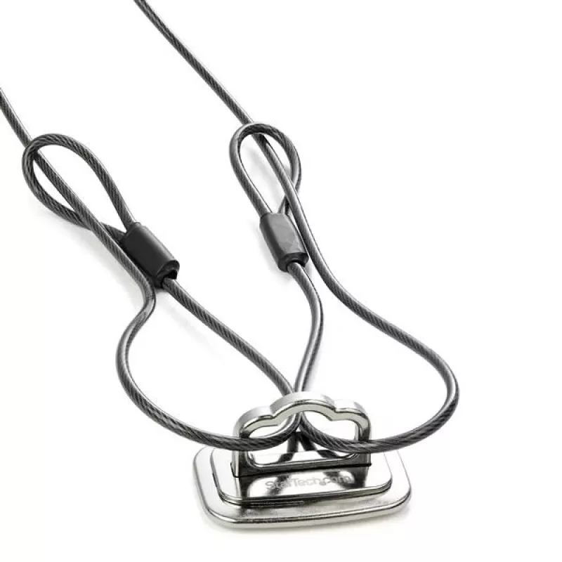 StarTech.com Laptop Cable Lock Anchor - Didelis, Plieninis, Sidabrinis
