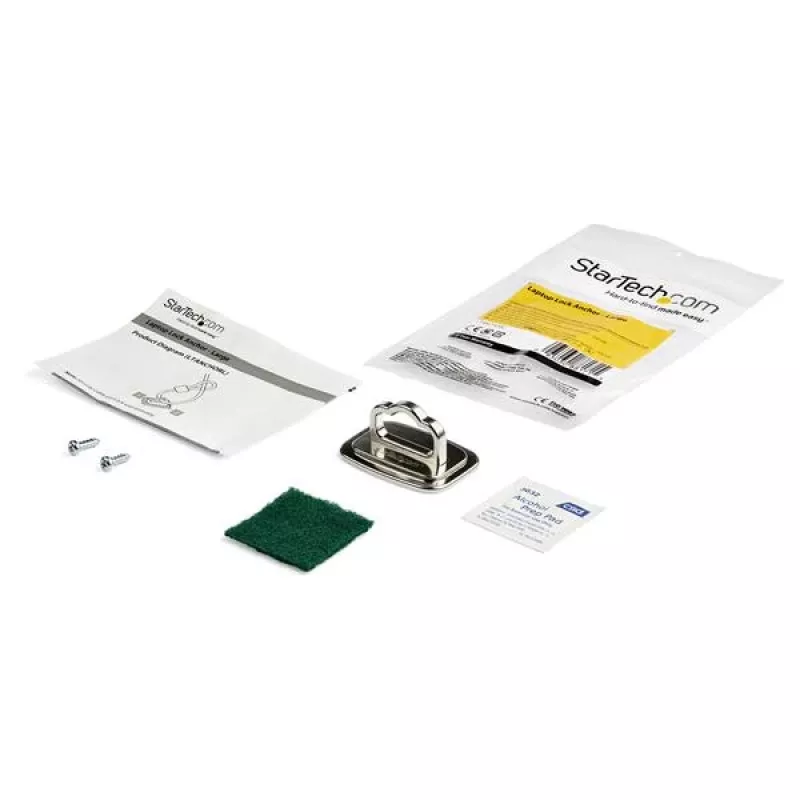 StarTech.com Laptop Cable Lock Anchor - Didelis, Plieninis, Sidabrinis