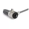 StarTech.com Universalus nešiojamojo kompiuterio užrakto plėtinio kilpas - 6 inch (15 cm) apsauginis 4 skaitmenų kombinacinis K-Slot užraktas - kompiuterio saugumo kabelis, skirtas sukurti dvigubą/daugiagalvį užraktą keliems įrenginiams