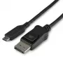 StarTech.com USB-C į DisplayPort 1.4 laidas, 1 m - 8K/5K/4K USB Type-C į DP 1.4 Alt Mode vaizdo adapteris - HBR3/HDR/DSC - 8K 60Hz DP monitoriaus laidas - USB-C/Thunderbolt 3