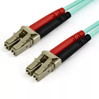 StarTech.com 15m (50ft) LC/UPC į LC/UPC OM3 daugiamodis šviesolaidinis kabelis, pilnas dupleksas 50/125µm, 100G, maži įterpimo nuostoliai, LSZH
