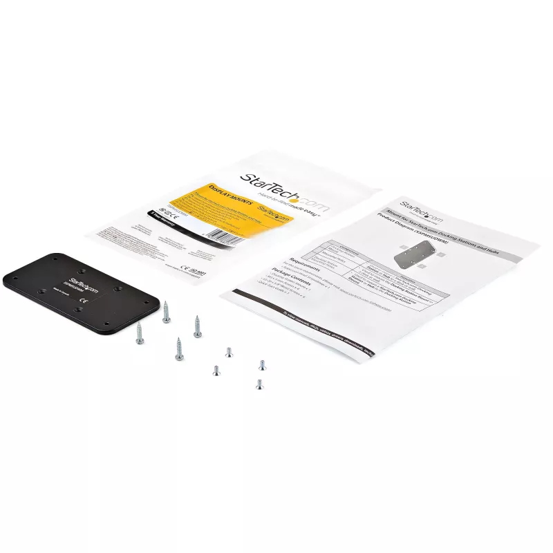 StarTech.com Docking Station Mount - plieninis tvirtinimo rinkinys, juodas