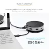 StarTech.com USB-C kelių prievadų adapteris – USB 3.1 Gen 2 10Gbps Type-C mini dokas su 4K 60Hz HDMI/DisplayPort arba 1080p VGA, 75W PD perdavimu, 3 prievadų USB šakotuvu, GbE – mobilioji stotelė