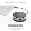 StarTech.com USB-C kelių prievadų adapteris – USB 3.1 Gen 2 10Gbps Type-C mini dokas su 4K 60Hz HDMI/DisplayPort arba 1080p VGA, 75W PD perdavimu, 3 prievadų USB šakotuvu, GbE – mobilioji stotelė
