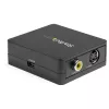 Konverteris VGA į RCA ir S-Video StarTech.com – USB maitinimas, aktyvus vaizdo keitiklis, juodos spalvos, CE, FCC, REACH, 1920 x 1080 pikselių, 640 x 480, 1920 x 1080 pikselių, 60 Hz