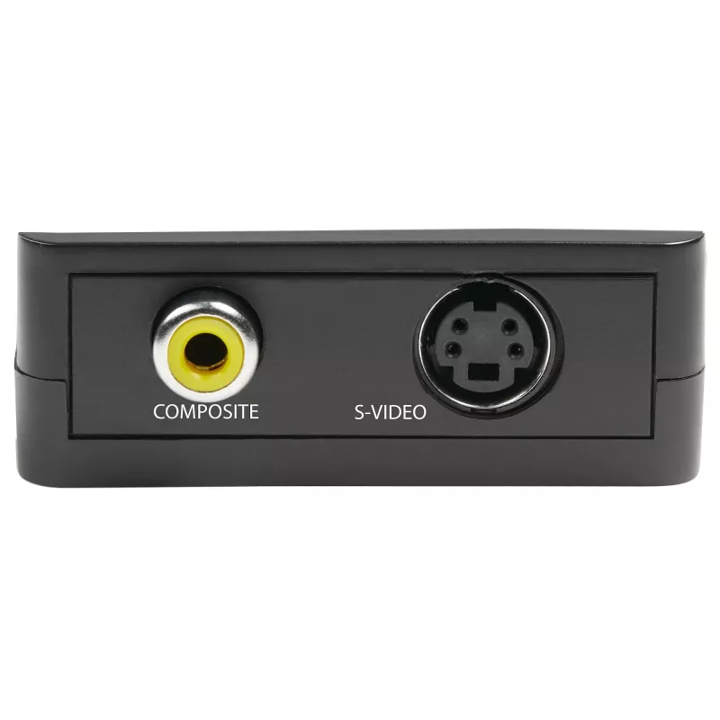 Konverteris VGA į RCA ir S-Video StarTech.com – USB maitinimas, aktyvus vaizdo keitiklis, juodos spalvos, CE, FCC, REACH, 1920 x 1080 pikselių, 640 x 480, 1920 x 1080 pikselių, 60 Hz