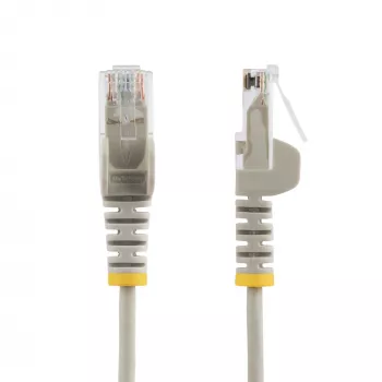 StarTech.com 1 m CAT6 kabelis - plonas - RJ45 kištukai su apsauga nuo užkabinimo - pilkas
