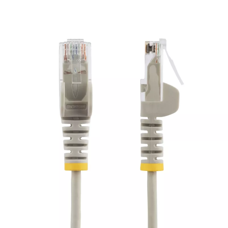 StarTech.com 1 m CAT6 kabelis - plonas - RJ45 kištukai su apsauga nuo užkabinimo - pilkas