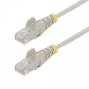 StarTech.com 1,5 m CAT6 laidas – plonas – su užkabinimo apsauga RJ45 – pilkas