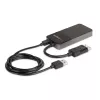 StarTech.com 3 prievadų kelių monitorių adapteris – DisplayPort 1.4 į 3x 4K DisplayPort vaizdo skirstytuvas – dvigubas arba trigubas 4K – nešiojamojo / stalinio kompiuterio DisplayPort MST centras keliems monitoriams – tik Windows PC