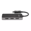 StarTech.com 3 prievadų kelių monitorių adapteris – DisplayPort 1.4 į 3x 4K DisplayPort vaizdo skirstytuvas – dvigubas arba trigubas 4K – nešiojamojo / stalinio kompiuterio DisplayPort MST centras keliems monitoriams – tik Windows PC