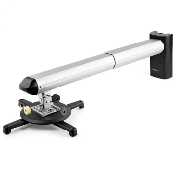 StarTech.com Universalus projektoriaus laikiklis ant sienos – trumpo ir itin trumpo fokusavimo projektoriams iki 15 kg – pakreipimas/pasukimas/rotacija – reguliuojamas atstumas nuo sienos 420–705 mm – TAA
