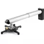 StarTech.com Universalus projektoriaus laikiklis ant sienos – trumpo ir itin trumpo fokusavimo projektoriams iki 15 kg – pakreipimas/pasukimas/rotacija – reguliuojamas atstumas nuo sienos 420–705 mm – TAA