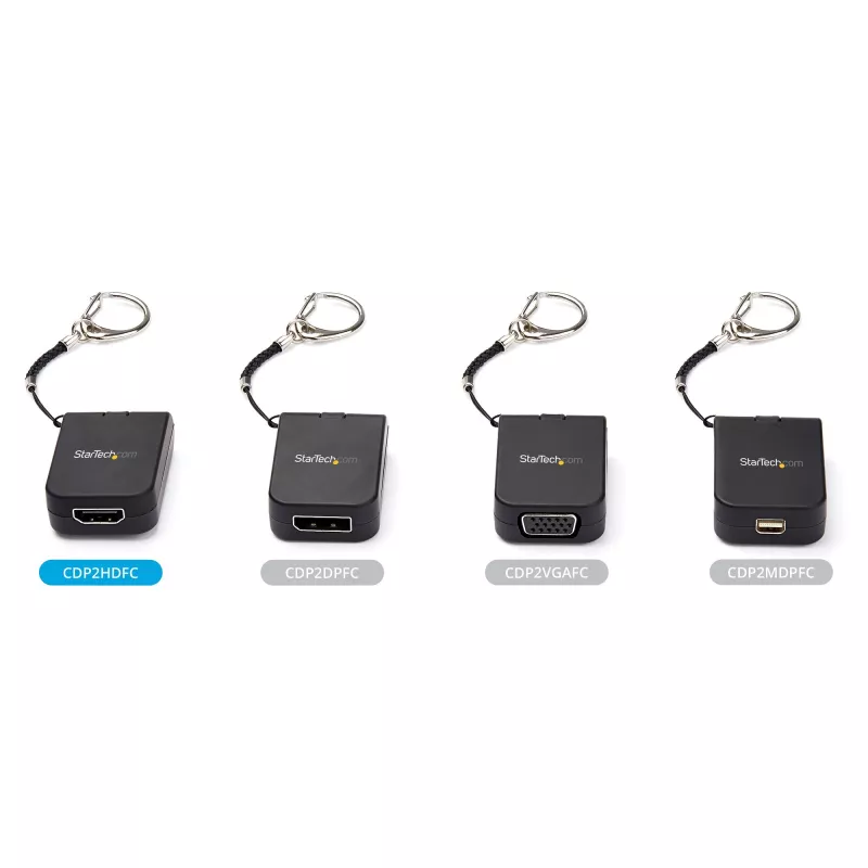 StarTech.com Compact USB-C į HDMI adapteris - 4K 30Hz USB Type-C į HDMI vaizdo keitiklis su raktų pakabuko žiedu