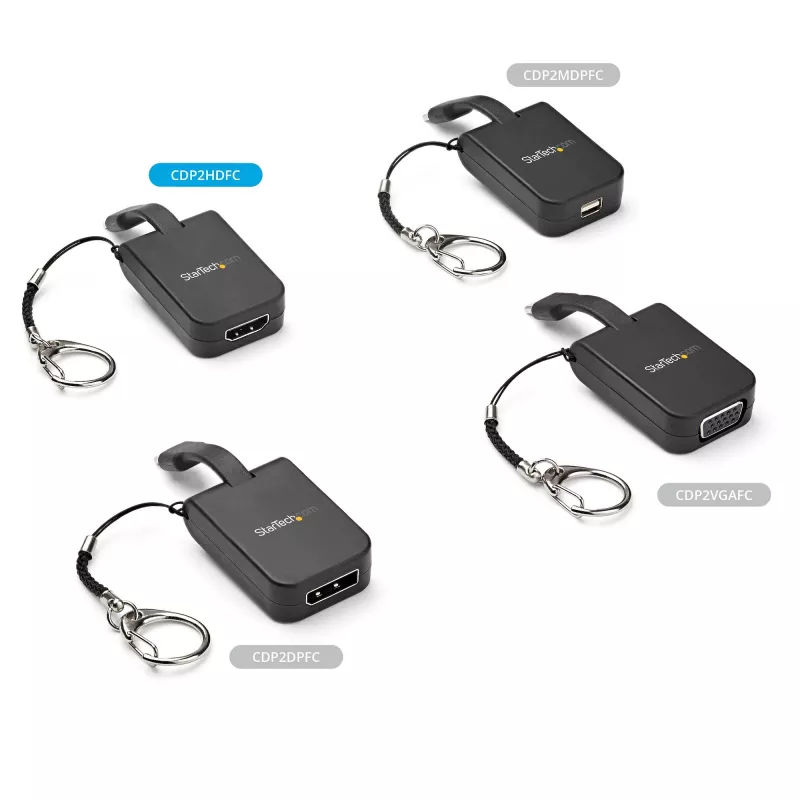 StarTech.com Compact USB-C į HDMI adapteris - 4K 30Hz USB Type-C į HDMI vaizdo keitiklis su raktų pakabuko žiedu