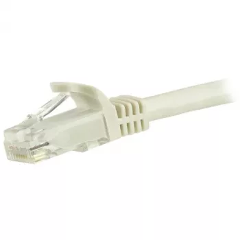 StarTech.com 7,5 m CAT6 Ethernet kabelis - baltas CAT 6 Gigabit Ethernet laidas - 250 MHz 100 W PoE RJ45 UTP tinklo/jungiamasis laidas be užkabinimo, su įtempimo mažinimo elementu, individualiai išbandytas