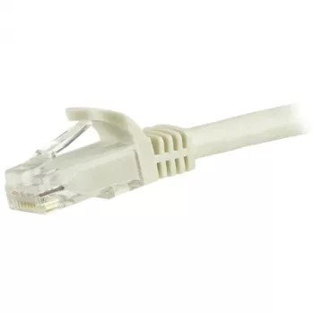 StarTech.com 1.5 m CAT6 Ethernet kabelis - Baltas CAT 6 Gigabit Ethernet laidas - 250 MHz 100 W PoE RJ45 UTP tinklo/jungiamasis laidas su apsauga nuo užsikabinimo ir įtempimo mažinimu, individualiai išbandytas