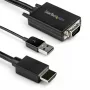 StarTech.com 2m VGA į HDMI keitiklio kabelis su USB garso palaikymu ir maitinimu – analoginis į skaitmeninį vaizdo adapterio kabelis, skirtas VGA kompiuteriui prijungti prie HDMI ekrano – 1080p, vyriškas į vyrišką monitoriaus kabelį