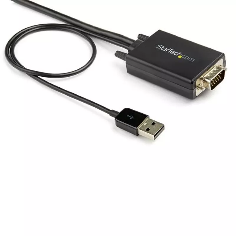 StarTech.com 2m VGA į HDMI keitiklio kabelis su USB garso palaikymu ir maitinimu – analoginis į skaitmeninį vaizdo adapterio kabelis, skirtas VGA kompiuteriui prijungti prie HDMI ekrano – 1080p, vyriškas į vyrišką monitoriaus kabelį