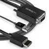 StarTech.com 2m VGA į HDMI keitiklio kabelis su USB garso palaikymu ir maitinimu – analoginis į skaitmeninį vaizdo adapterio kabelis, skirtas VGA kompiuteriui prijungti prie HDMI ekrano – 1080p, vyriškas į vyrišką monitoriaus kabelį