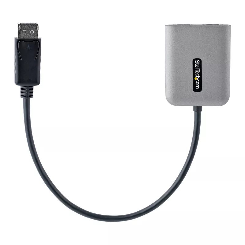 StarTech.com DP į dvigubą HDMI MST HUB - Du HDMI 4K 60Hz - DisplayPort kelių monitorių adapteris su 30cm kabeliu - DP 1.4 Multi Stream Transport Hub, DSC | HBR3 - DP į HDMI skirstytuvas