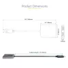 StarTech.com DP į dvigubą HDMI MST HUB - Du HDMI 4K 60Hz - DisplayPort kelių monitorių adapteris su 30cm kabeliu - DP 1.4 Multi Stream Transport Hub, DSC | HBR3 - DP į HDMI skirstytuvas