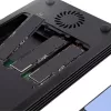 StarTech.com 4 Bay Thunderbolt 3 NVMe korpusas, M.2 NVMe SSD diskams, 1x DisplayPort vaizdo / 2x TB3 išvesties prievadai, 40Gbps, 72W maitinimo blokas, išorinis kietojo disko korpusas