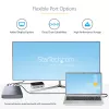 StarTech.com 4 Bay Thunderbolt 3 NVMe korpusas, M.2 NVMe SSD diskams, 1x DisplayPort vaizdo / 2x TB3 išvesties prievadai, 40Gbps, 72W maitinimo blokas, išorinis kietojo disko korpusas