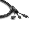 StarTech.com 1,5 m kabelių valdymo spiralinė mova - 25 mm skersmuo