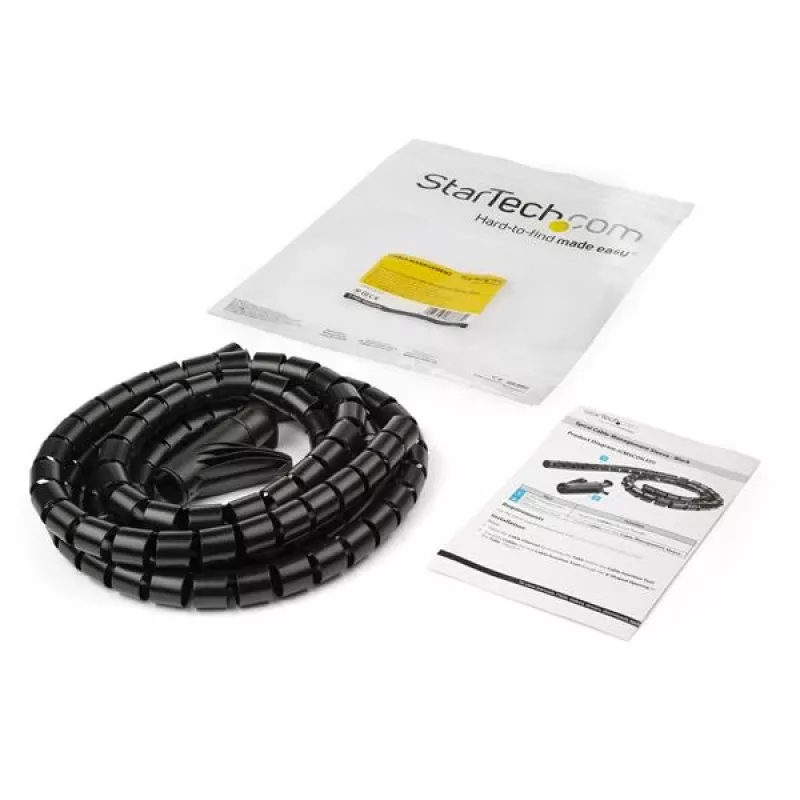 StarTech.com 1,5 m kabelių valdymo spiralinė mova - 25 mm skersmuo